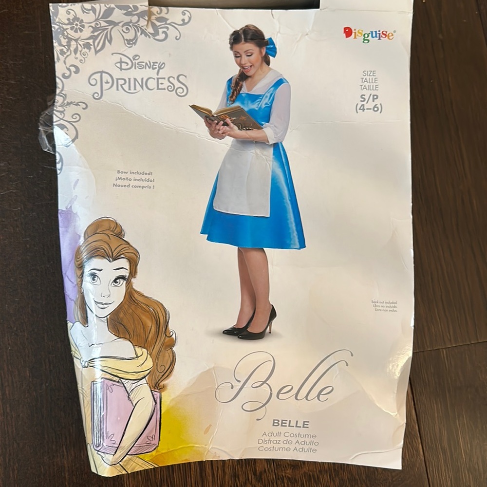 Disguise Halloween Adult Costume for Disney princess Belle beauty and the beast